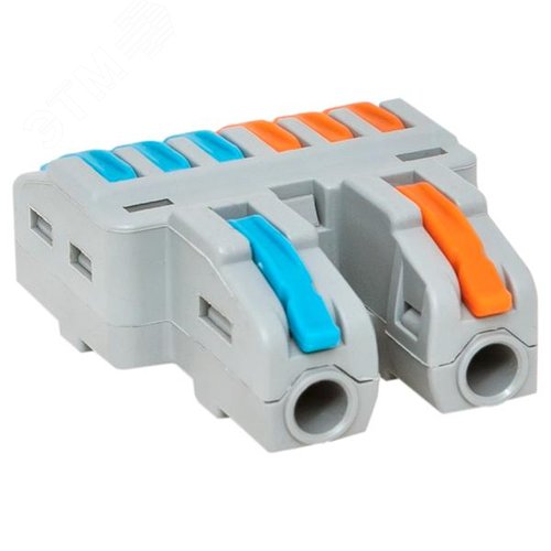 Строительно-монтажная клемма СМК 222-426 разветвительная 6 выходов 0,08-4 мм2 EKF - фото 2