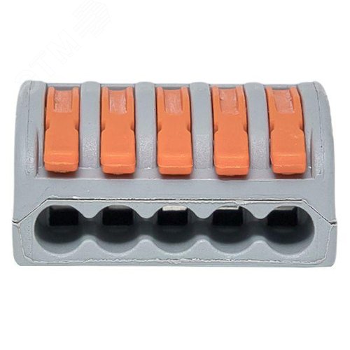 Клемма СМК 222-415 с рычагом 5 отверстий блистер (20шт.) EKF - фото 5