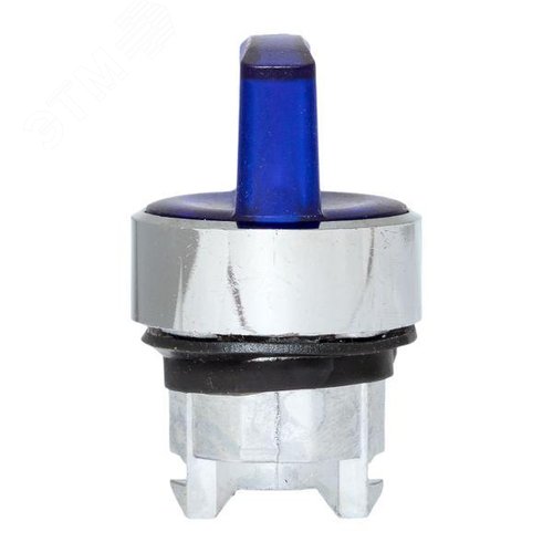 Механизм переключателя исполнительный XB4 синий на 3 положения возвратный без фиксации без подсветки с короткой ручкой PROxima - фото 6