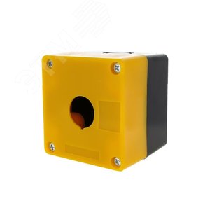 Корпус КП101 1 кнопка желтый - фото 2