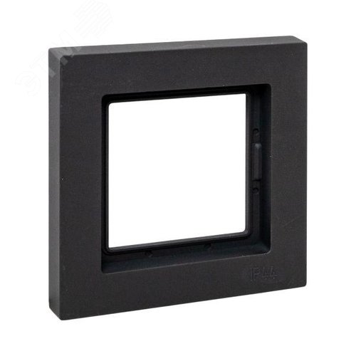 Эпика Рамка 1-местная IP44 черный пластик EKF - фото 1