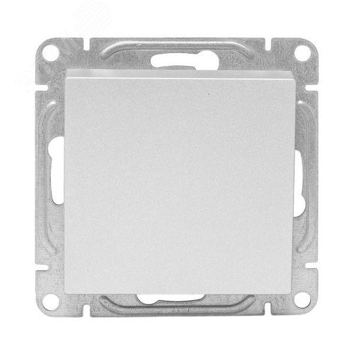 Эпика Механизм выключателя 1кл. кнопочный алюминий EKF - фото 2