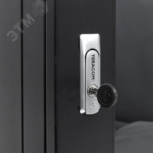 Шкаф настенный 19' TERACOM PRO 12U 600х450 мм дверь стеклянная с замком-ручкой чёрный - фото 23