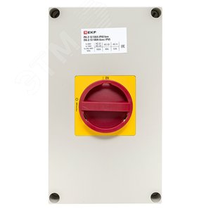 Переключатель кулачковый ПК-2-13 100А 3P ВКЛ-ВЫКЛ с блокировкой в боксе IP65 PROxima - фото 2