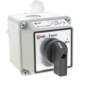 Переключатель кулачковый ПК-3-13 40А 3P ВКЛ-ВЫКЛ IP65 PROxima - фото 1