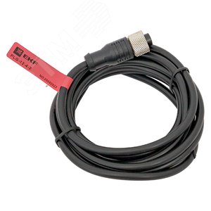 Кабель-разъем М12 4-PIN прямой PLG-12-4-2 - фото 1