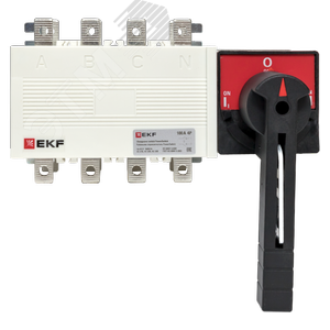 Рубильник-переключатель 100A 4P c рукояткой управления для прямой установки PowerSwitch - фото 2