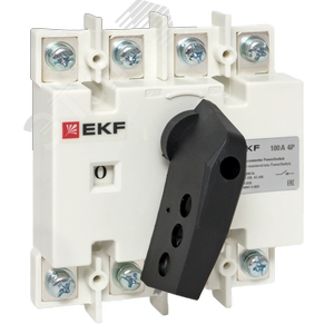 Рубильник-выключатель 100A 4P c рукояткой управления для прямой установки PowerSwitch - фото 1