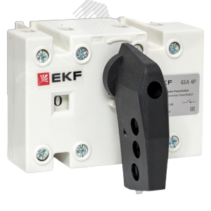 Рубильник-выключатель 63A 4P c рукояткой управления для прямой установки PowerSwitch - фото 1