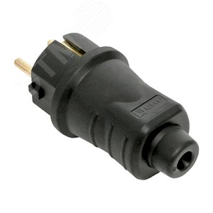 Вилка прямая каучуковая 230В 2P+PE 16A IP44 Марс - фото 5