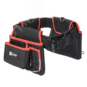 Изображение товара Сумка-пояс двухсекционная усиленная с двухшпеньковым ремнем С-12 Master (шт)