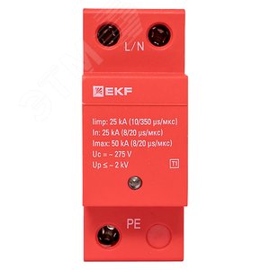УЗИП Класс 1 Iimp 25kA (10/350?s) 1P - фото 2