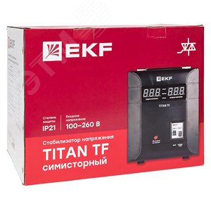 Стабилизатор напряжения симисторный TITAN -TF-10000 EKF - фото 7