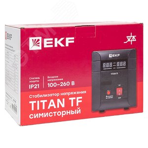Стабилизатор напряжения симисторный TITAN -TF-1500 EKF - фото 9