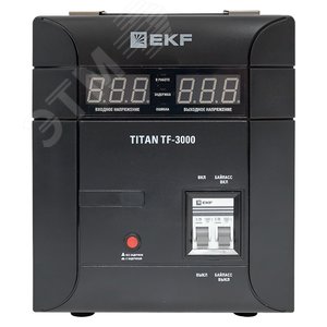 Стабилизатор напряжения симисторный TITAN -TF-3000 EKF - фото 2