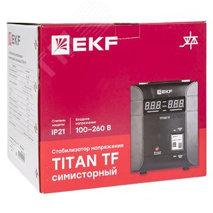 Стабилизатор напряжения симисторный TITAN -TF-3000 EKF - фото 8
