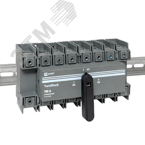 Рубильник 100A 4P реверсивный c рукояткой для прямой установки TwinBlock - фото 2