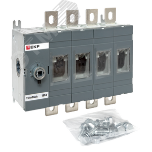 Рубильник 160A 4P без рукоятки управления TwinBlock - фото 2