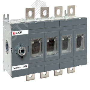 Рубильник 200A 4P без рукоятки управления TwinBlock - фото 1