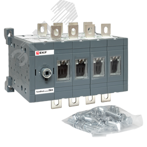 Рубильник 250A 4P реверсивный без рукоятки управления TwinBlock - фото 2