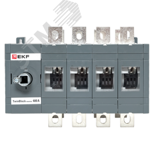 Рубильник 400A 4P реверсивный без рукоятки управления TwinBlock - фото 2