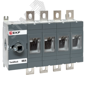 Рубильник 400A 4P без рукоятки управления TwinBlock - фото 1