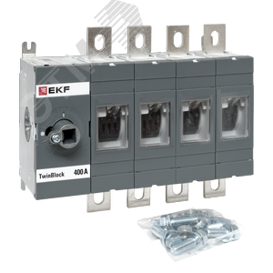 Рубильник 400A 4P без рукоятки управления TwinBlock - фото 2