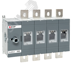 Рубильник 630A 4P без рукоятки управления Twin block - фото 1