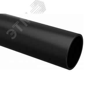 Труба гладкая ПВХ жесткая d16 мм (3 м) (156 м/уп) черная -Plast