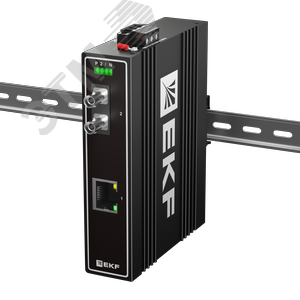 Медиаконвертер 10/100Base-TX в 100Base-X, разъем ST, двойное одномодовое оптоволокно, 1310нм TSX - фото 1