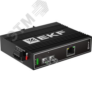 Медиаконвертер 10/100Base-TX в 100Base-X, разъем ST, двойное одномодовое оптоволокно, 1310нм TSX - фото 2