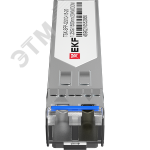 Модуль, оптический трансивер SFP 1,25 Гбит одинарное одномодовое оптоволокно 1550нм дальность 20км TSX - фото 2