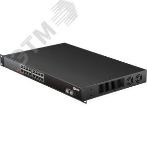 Коммутатор промышленный неуправляемый U-2GX/SFP-16GTP-R, 2 порта 1000Base-X SFP, 16 портов 10/100/1000Base-T(X) RJ45 c PoE, монтаж в 19'' стойку TSX EKF - фото 4