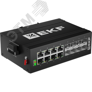 Коммутатор промышленный неуправляемый U-8GX/SFP-8GT, 8 портов 1000Base-X SFP, 8 портов 10/100/1000Base-T(X) RJ45, монтаж на динрейку TSX EKF - фото 2