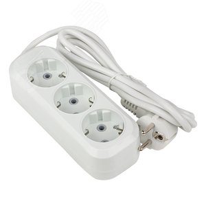 Удлинитель Эксперт 3 гнезда 2 метра 16А/3,0кВт с заземлением ПВС 3х1 PROxima - фото 1