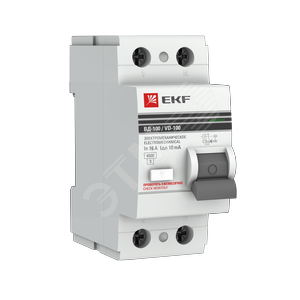 Выключатель дифференциального тока (УЗО) 2п 32А 30мА АС EKF PROxima (elcb-2-32-30-em-pro)
