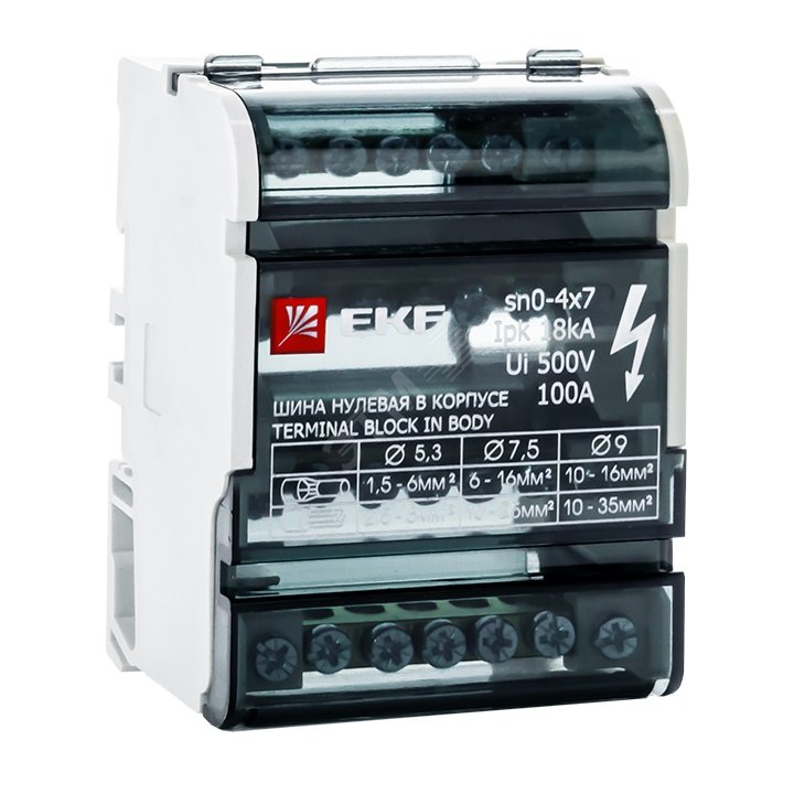 Шина нулевая в корпусе 4х7 EKF купить цена