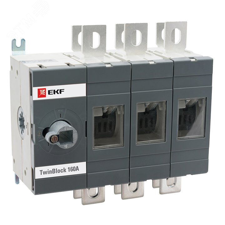 Рубильник 160A 3P реверсивный без рукоятки управления TwinBlock EKF EKF ...