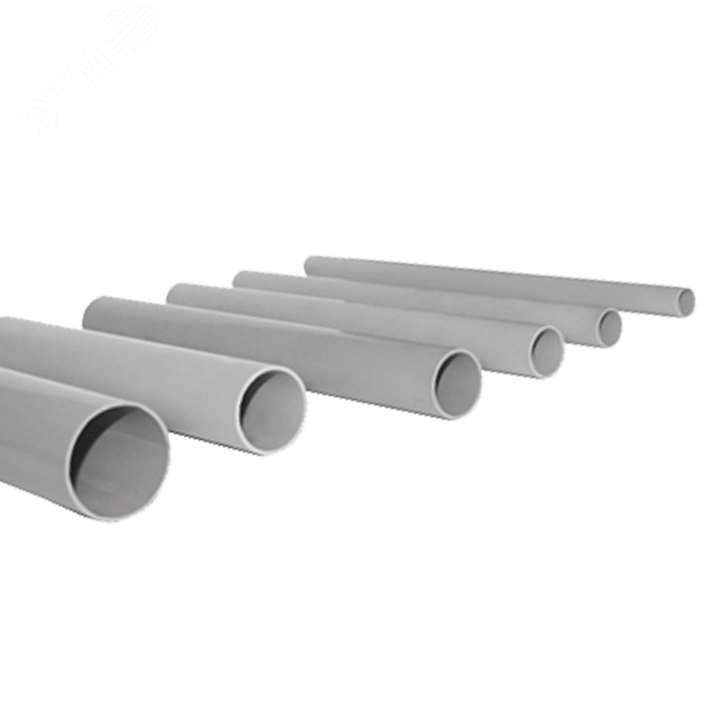 Труба гладкая жесткая ПВХ d20 серая (156м/уп) 3м PROxima (trg-20-3m ...