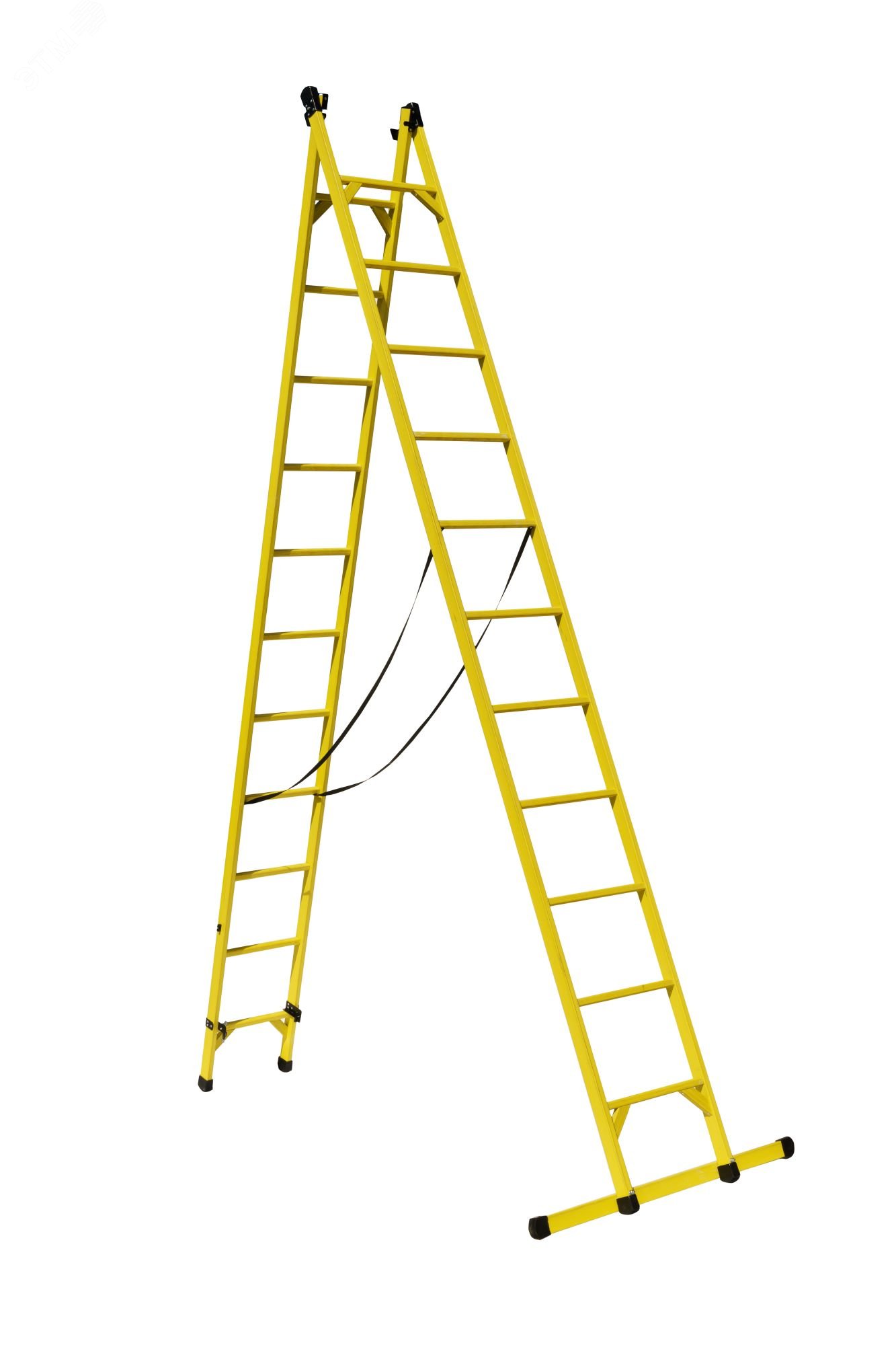 Изображение товара Диэлектрическая стеклопластиковая лестница двухсторонняя универсальная