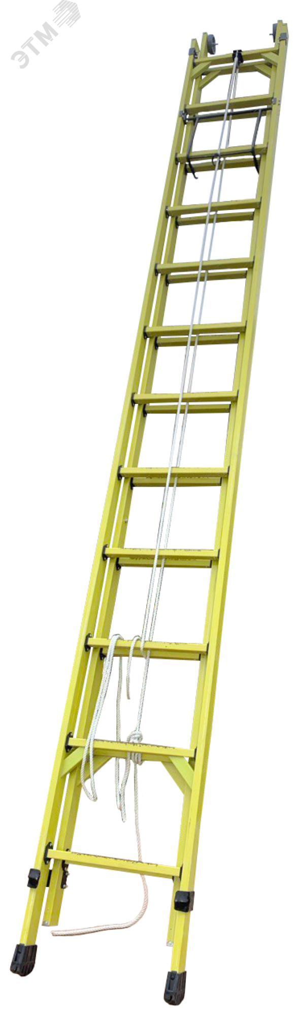 Изображение товара Лестница диэлектрическая стеклопластиковая приставная раздвижная (шт)
