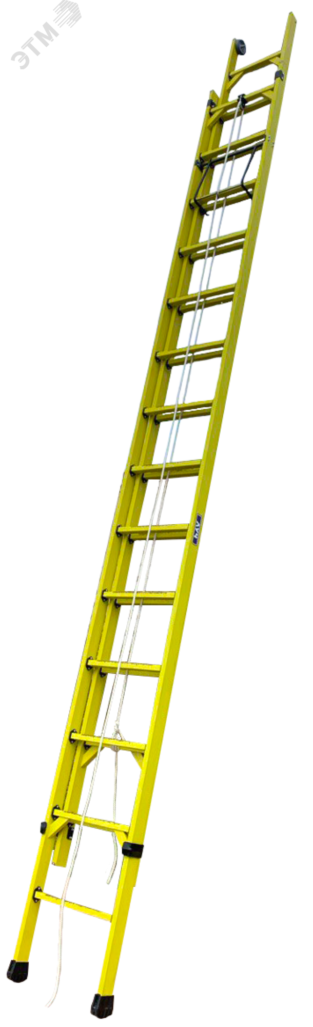 Изображение товара Лестница диэлектрическая стеклопластиковая приставная раздвижная (шт)