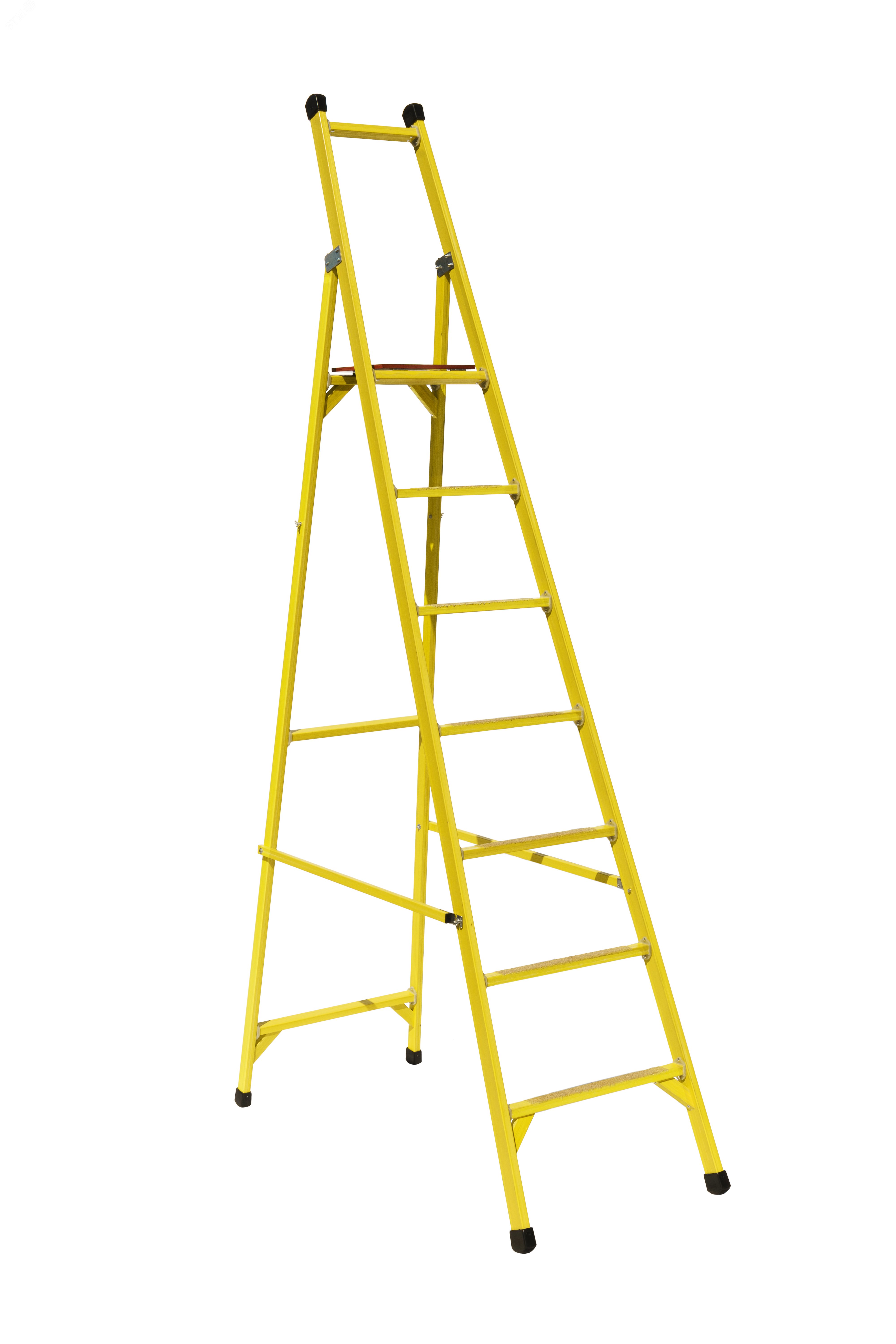 Изображение товара Стремянка диэлектрическая стеклопластиковая с симметричной опорой (шт)