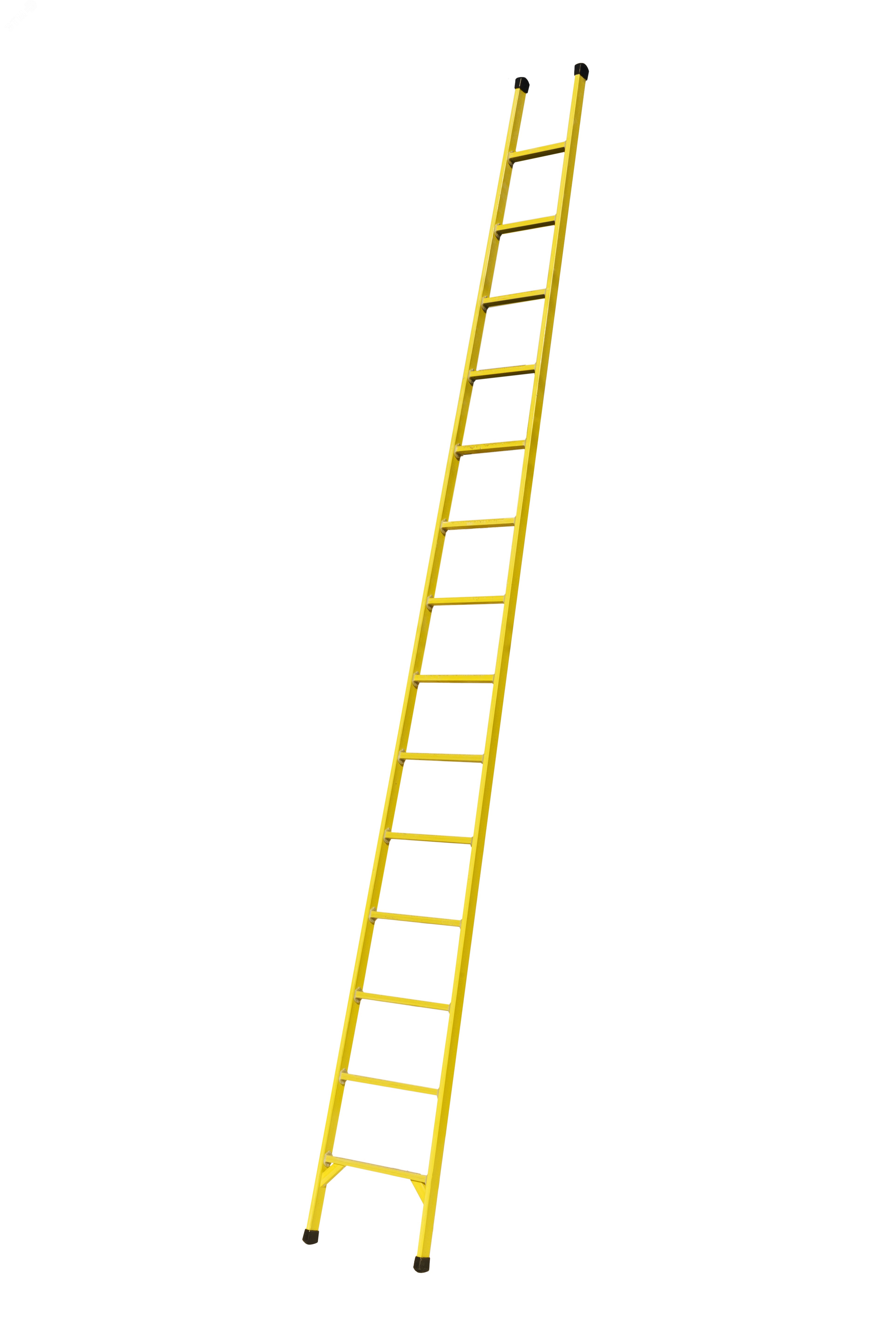 Изображение товара Диэлектрическая стеклопластиковая приставная лестница 14 ступеней Луч