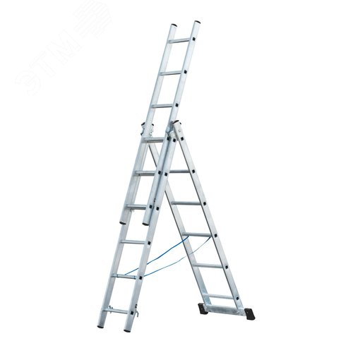 Изображение товара Лестница трехсекционная алюминиевая, 3 секции по 6 ступеней (шт)