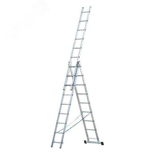 Изображение товара Лестница трехсекционная алюминиевая, 3 секции по 9 ступеней (шт)