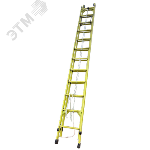 Изображение товара Лестница диэлектрическая стеклопластиковая приставная раздвижная (шт)