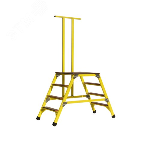 Изображение товара Стремянка-подмость стеклопластиковая с симметричной опорой с поручнем (шт)