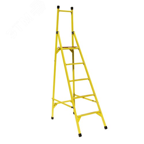 Изображение товара Стремянка диэлектрическая стеклопластиковая с вертикальной опорой (шт)