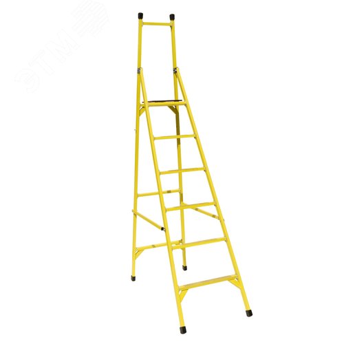 Изображение товара Стремянка диэлектрическая стеклопластиковая с вертикальной опорой (шт)